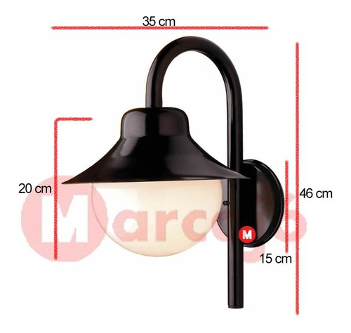 11x Lustre Arandela Com Globo Leitoso 228 Preta