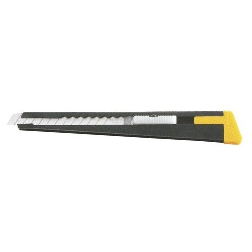 Cutter Olfa 180-b Estándar De Metal Black De 9mm Con Blister
