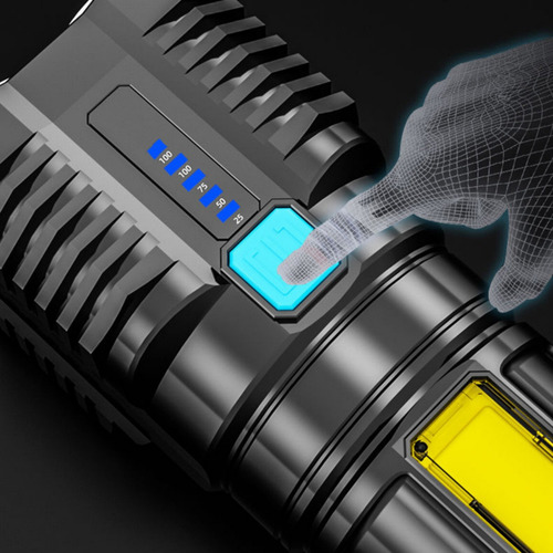 Linterna Creativa Led Nine Lights De 1000 Lúmenes, 4 Unidade