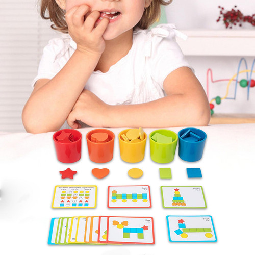 Clasificador De Colores Y Formas, Juguete Sensorial Para