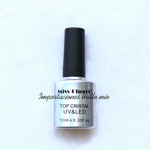 Imagen 1 de 3 de Top Cristal Gel Uv/led Miss Cherry 10ml Uñas Gel Semi 1pz