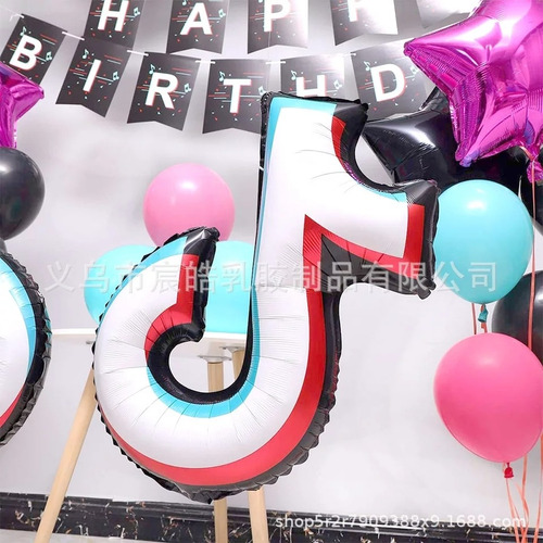 Pack 104 Piezas Tik Tok Incluye Globos Y Cinta Para Arco !!!