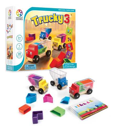 Smartgames Trucky 3 Juego De Rompecabezas De Madera Para Des