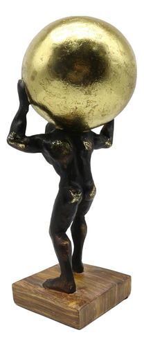 Atlas Holding Up World Estatua Y Escultura, Decoración De Fi