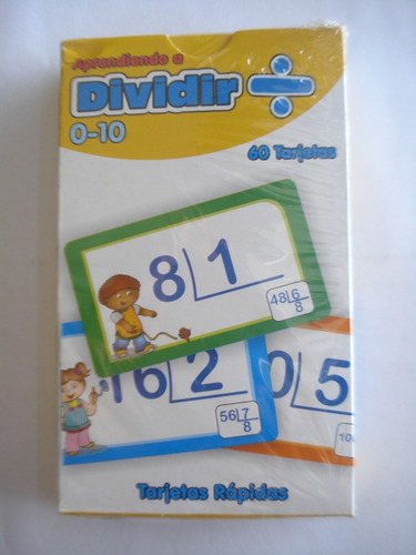 Tarjetas Didácticas Educativas Aprendo A Dividir 60 Cartas 