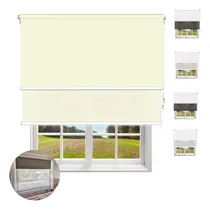 Comprar Cortinas Roller Doble Tela 180x120 Decoracion De Hogar