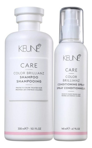  Kit Shampoo E Condicionador Spray Keune Color Brillianz Care