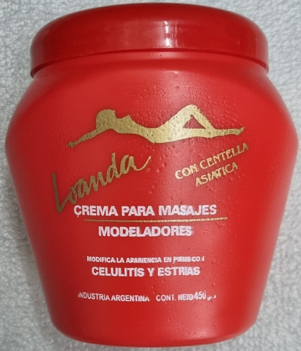 Crema Modeladora Centella Asiatica Celulitis X 450gr Pack X3