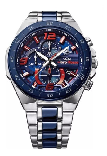 Relógio Edifice Scuderia Toro Rosso Efr-554tr - Prata
