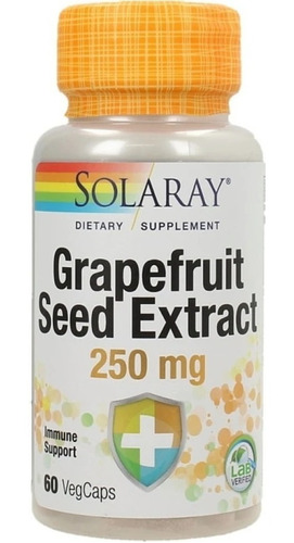 Solaray Grapefruit Seed Extract 250 Mg Caps 60 Veg