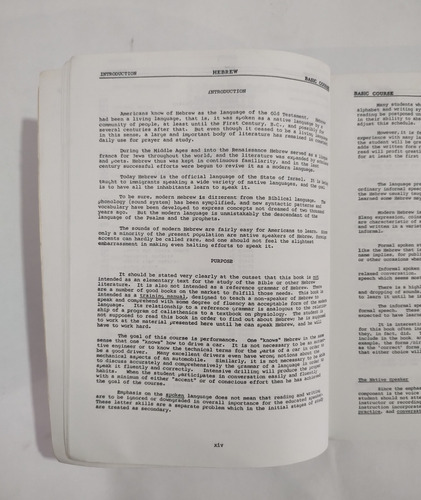 Hebrew Libro Para Aprender Hebreo Inglés- Hebreo (Usado)