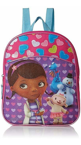 Disney Girls' Doctora Juguetes Miniatura Mochila, Hot Pink /