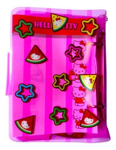 Libreta De Notas Hello Kitty, Con Hojas Decoradas