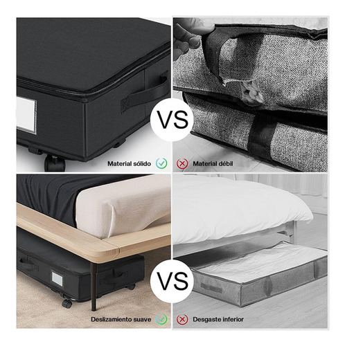 Organizador De Almacenamiento De La Cama Contenedores