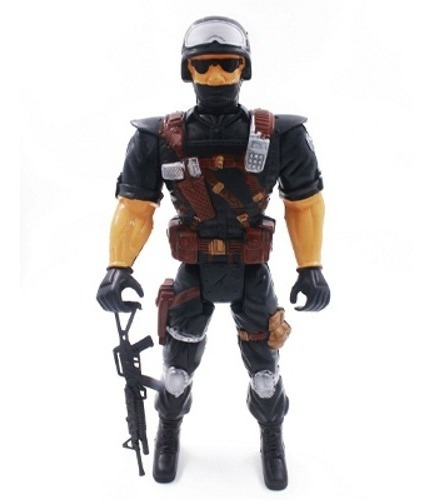 Imagem 2 de 2 de Boneco Grande Super Policial 41 Cm Altura - Sortido