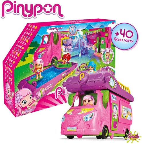 Pinypon Cool Caravan Casa Rodante Con Pileta Con Luz 40 Acc