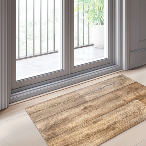 Alfombra Vinilica 50x100 Madera Cocina Baño Pasillo Balcon
