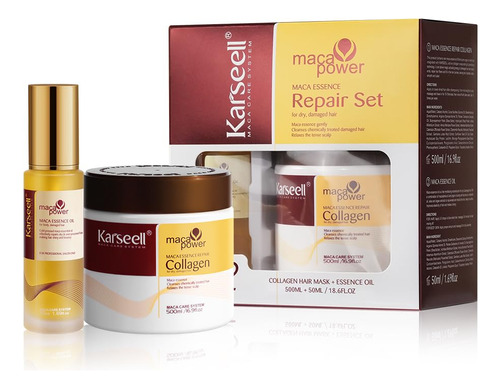 Karseell Mascarilla Capilar De Colágeno 500ml + Aceite De Ar