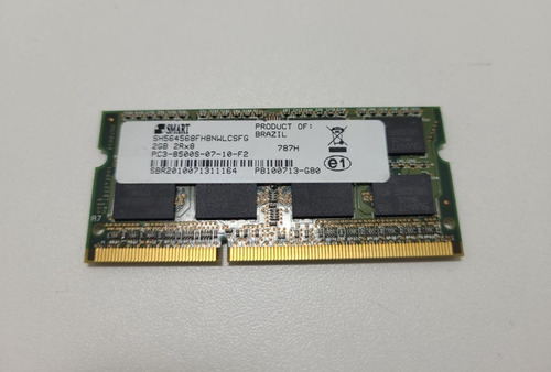 Memória Ram Smart Para Notebook 2gb Ddr3 Pc3-8500s 2rx8 (Usado)