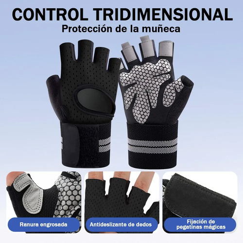 Guantes Para Gym Pesas Deportivos Muñequeras Mujer Y Hombre