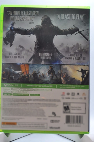 Middle Earth: Shadow Of Mordor Xbox 360 (Usado)