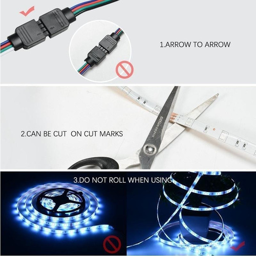 Barra De Luces Led Rgb Wifi De 10 M, Compatible Con La Aplic