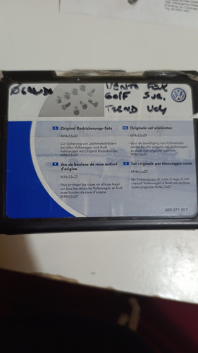 Tuercas De Seguridad Vw Golf, Fox, Trend