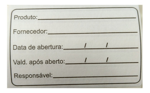 Etiqueta Bopp Validade De Alimento Anvisa 60x40 - Milheiro