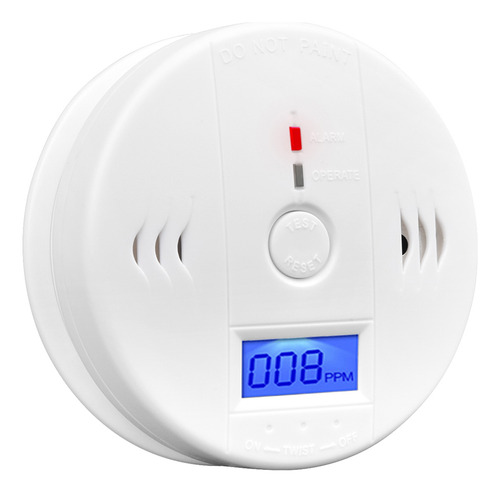 Alarma De Gas Detector Co Con Pantalla Lcd Y Función De Memo