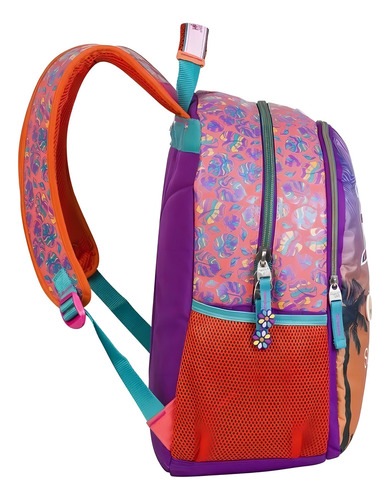 Mochila Chenson Escolar 63003 Color Atardecer Diseño Lisa 21l