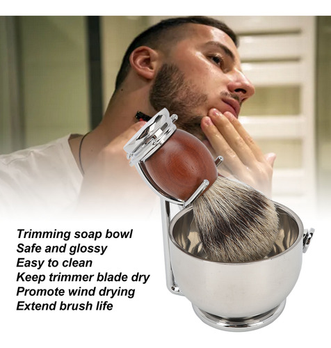 Kit De Escovas De Barba, Aparador Manual, Suporte De Corte D