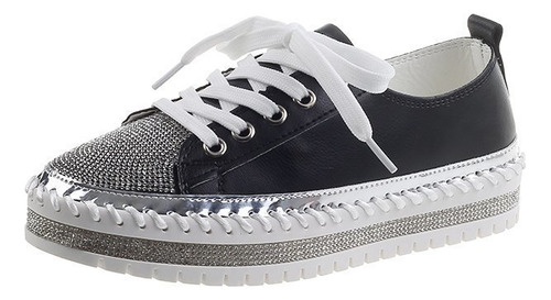 Zapatos Casuales De Gran Tamaño Para Mujer Con Fondo Plano E