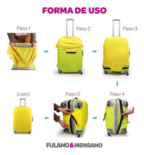 Kit Funda Cubre Valija Grande + Cuello Guarda Ropa Almohada Travel