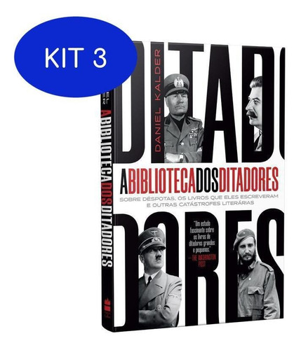 Kit 3 Livro A Biblioteca Dos Ditadores