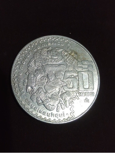 Moneda De 50 Pesos Del Año 1982 En Perfecto Estádo