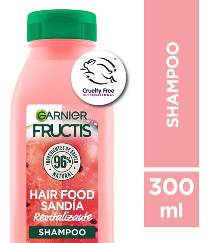 Shampoo Garnier Hair Food Sandia Fructis Revitalizante 300ml