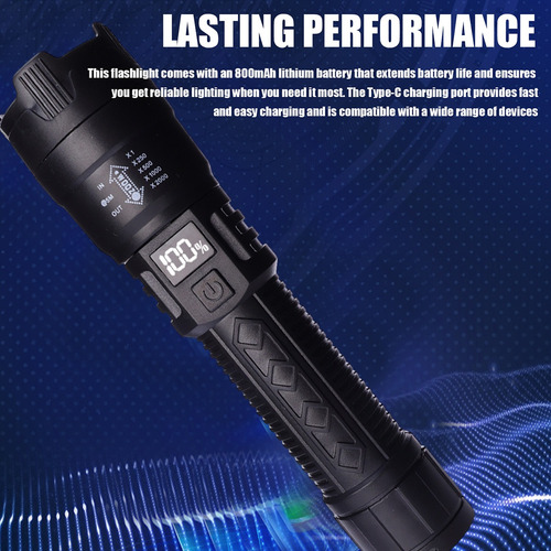 Linterna Recargable Led Brillante De Alto Lumen Para Senderi