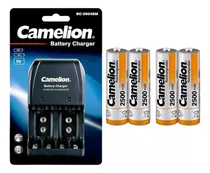 Comprar Cargador Pilas Camelion + 4 Pilas Recargables Aa 2500mah