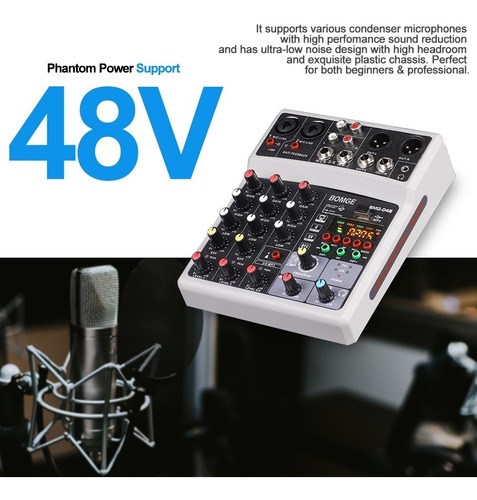 Bomge 16echo-dsp - Mezclador De Audio Con Usb Bluetooth Phan