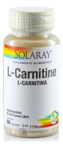 Solaray L-carnitina En Forma Libre 60 Cápsulas Sfn Sabor Sin Sabor