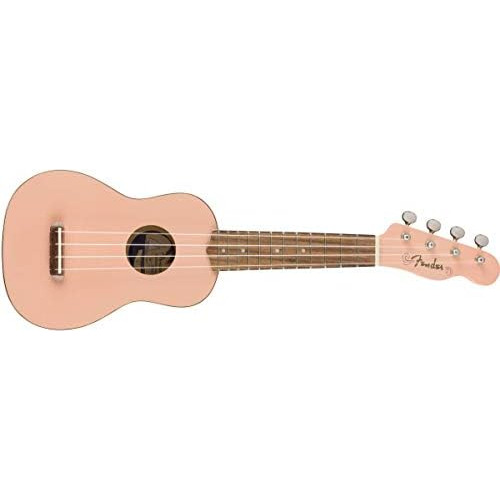 Ukulele Soprano Venice, Color Rosa Diseño De Concha