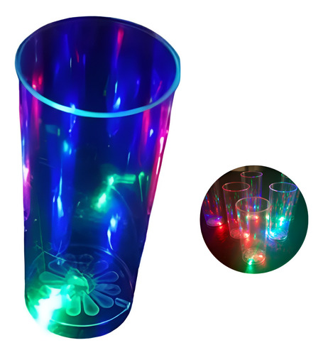 80 Vasos Luminosos Led Trago Largo Fiestas ,15 Años !
