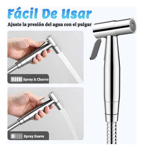 Pulverizador De Bidé De Mano Para Inodoro Para Limpieza Baño