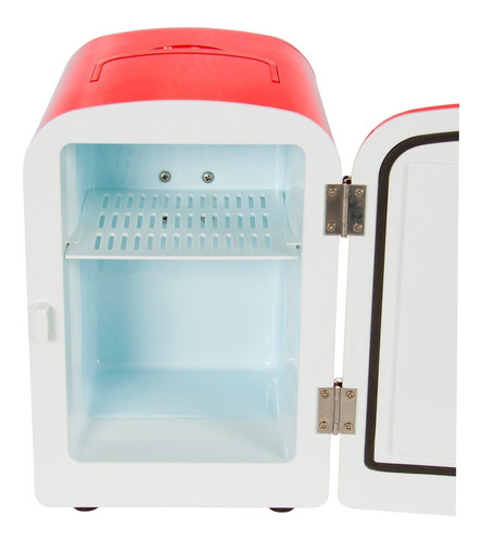 Imagen 2 de 4 de Mini Refrigerador Auto Casa Portátil Calienta Enfría Ac / Dc