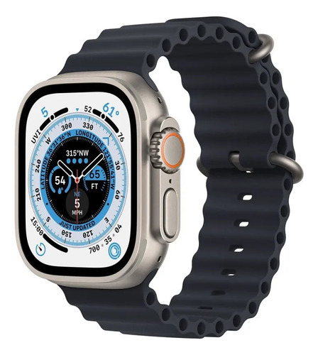 Smartwatch Relógio Inteligente S8 Ultra Tela Iinita Gps Cor Da Caixa Prata Cor Da Pulseira Preto