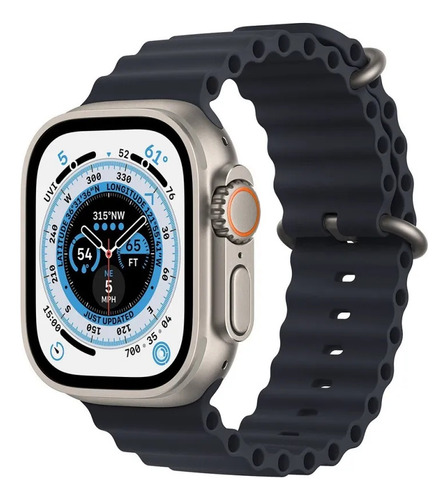 Smartwatch Smart Watch S8 Ultra Screen Iinita Gps Funda Color Plata Correa Color Negro