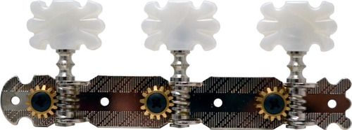 Maxtone Gm14n Maquinaria Cromada Guitarra Cuerdas Nylon 3+3