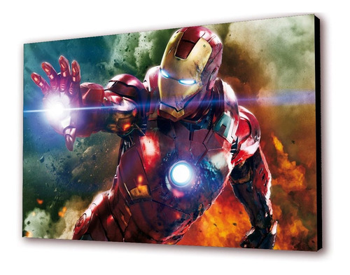 Cuadro 50x30cms Decorativo Iron Man 1!!!+envío Gratis