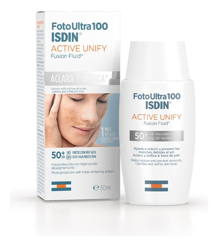 Isdin Fotoultra 100 Active Unify Spf 50+, 50 Ml