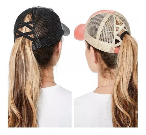 Imagen 2 de 5 de Gorra Vintage Lisa Gastada Combinada Importada Duo
